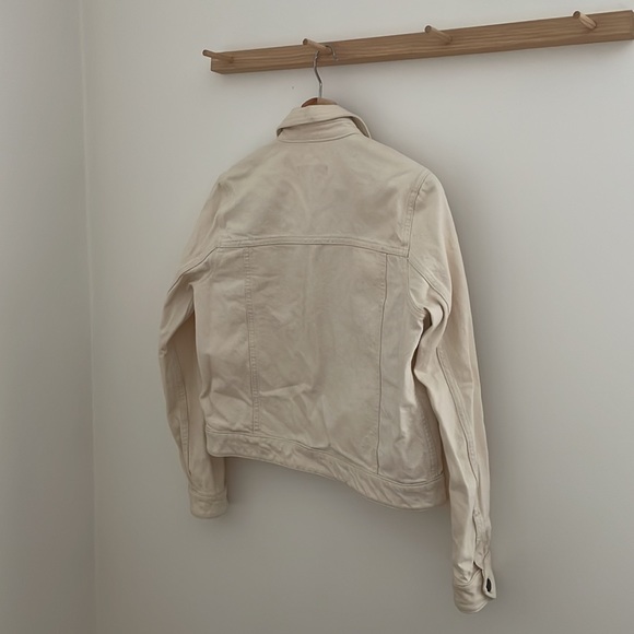Embroidered cream denim jacket Anthropologie - Picture 6 of 6